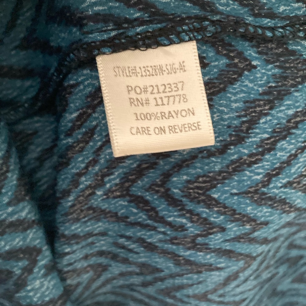 NWT Lovestitch Zig Zag Tie Neck Blouse Size M - Picture 10 of 10